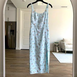 Abercrombie & Fitch Corset Seamed Midi Dress Small Tall